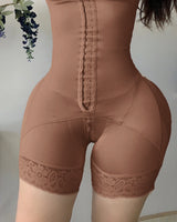 Breast support buttoned bodysuit