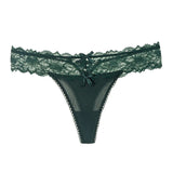 Female Mesh Solid Color Lace Underwears