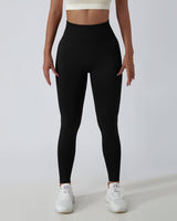 Seamless Knit Tight High Waist Breathable Sports Yoga Pants