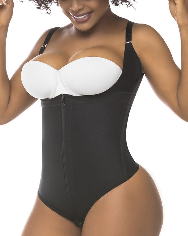 Open Bust Thong Tummy Control Shapewear for Women