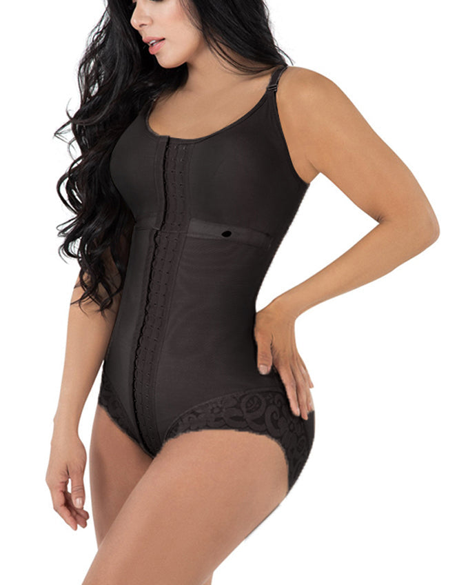 High Compression Shapewear With Hook Shaper Adjustable Bra Slimming Bodysuit