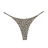 Female Leopard Print T-back Thong