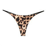 Female Leopard Print T-back Thong