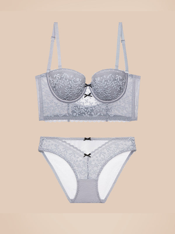 Sexy Lace Thin Slim Fit Bra Set