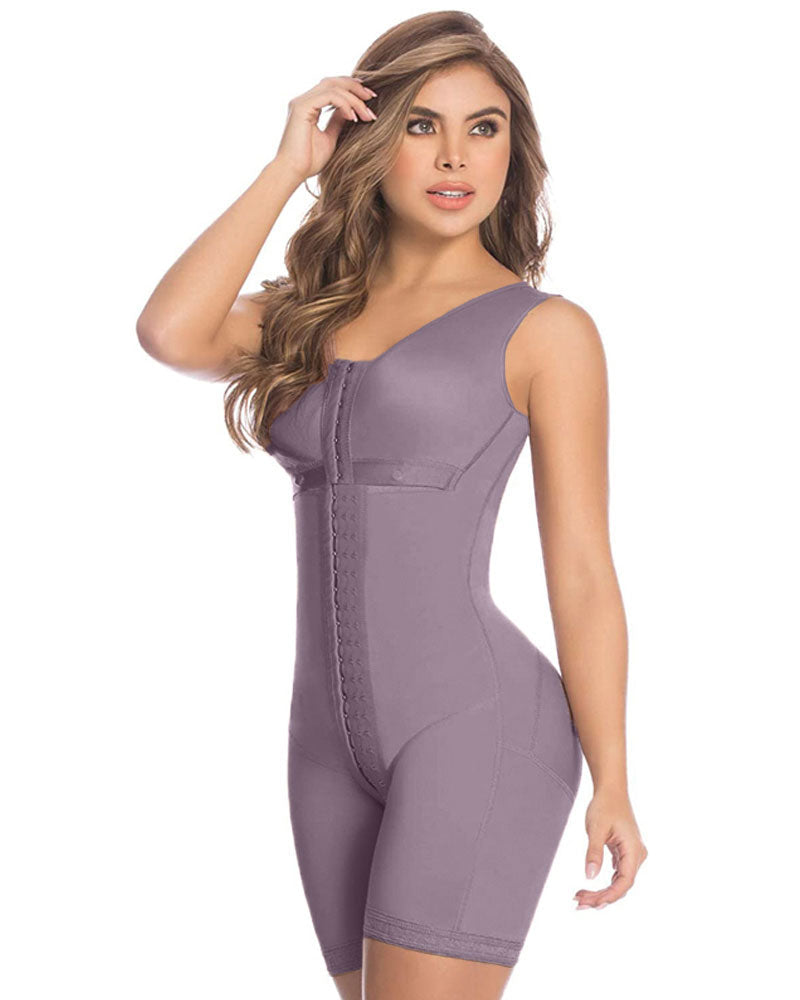 Women's Tummy Control Shapewear High Compression Faja Bodysuit Postpartum