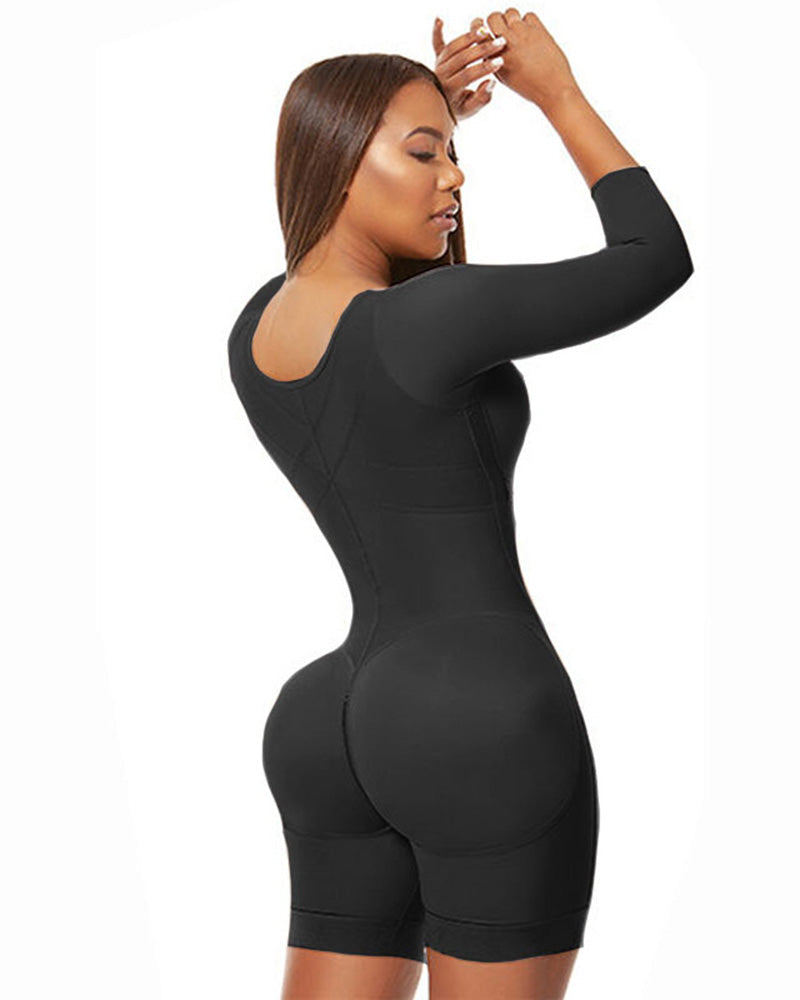 Full Body Shaping Bodysuits for Long Sleeve Compression Garments after Liposuction Postpartum Shapewear for Women