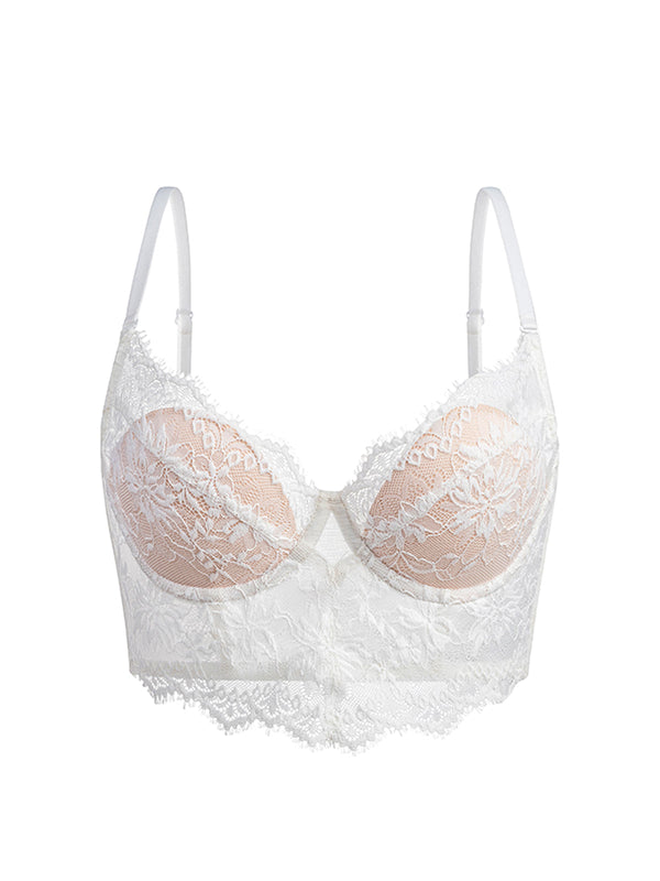 Bra sagging anti-sagging sexy lace not empty cup bra