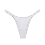 Female Glossy Dazzing Stripe T-back Underwears