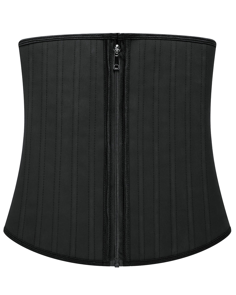 Corset Latex Buckle Waist Corset Belt LATEX Rubber Straps Corset