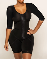 Full Body Shaping Bodysuits for Half Sleeve Compression Garments after Liposuction Postpartum Shapewear for Women