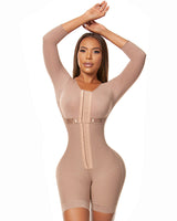 Full Body Shaping Bodysuits for Long Sleeve Compression Garments after Liposuction Postpartum Shapewear for Women