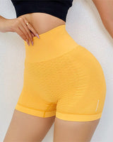 High waist peach buttocks tight yoga pants women's tight hip three-point shorts