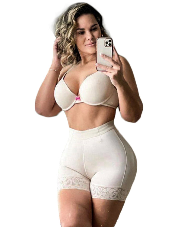 Double High Compression Butt Lifter Shorts Hourglass Body Shaper