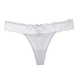 Female Mesh Solid Color Lace Underwears