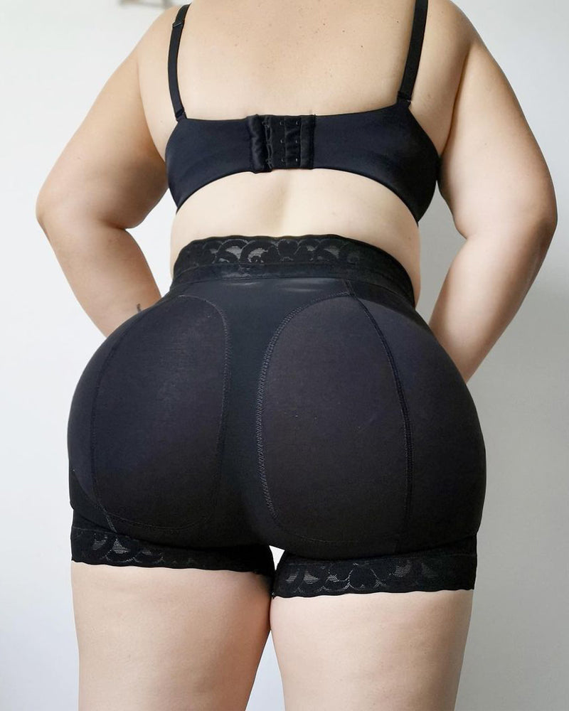 Postpartum Recovery Slimming Fajas Lace Butt Lifter