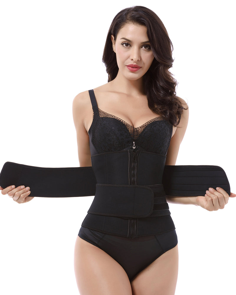 Body-Shaping Zip-Reinforced Neoprene Corset