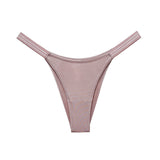 Female Glossy Dazzing Stripe T-back Underwears