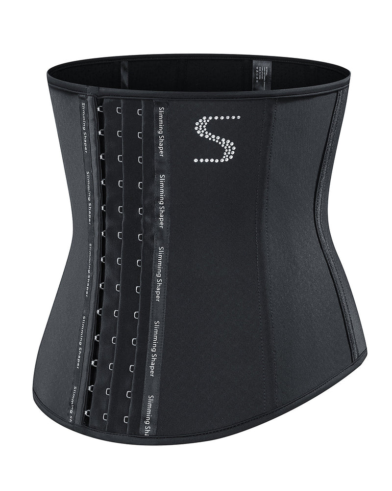 Latex buckle waist restraint girdle