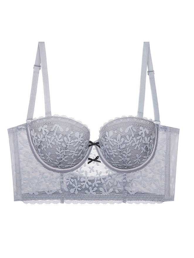 Thin French Lace Push Up Bra Set