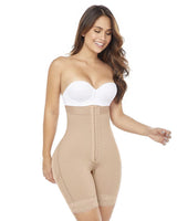 High Waist Tummy Control Adjustable Front Closure Shorts