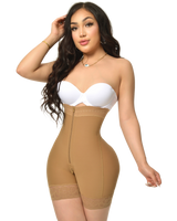 Fajas Compression Shapewear Open Bust Tummy Control with Zipper