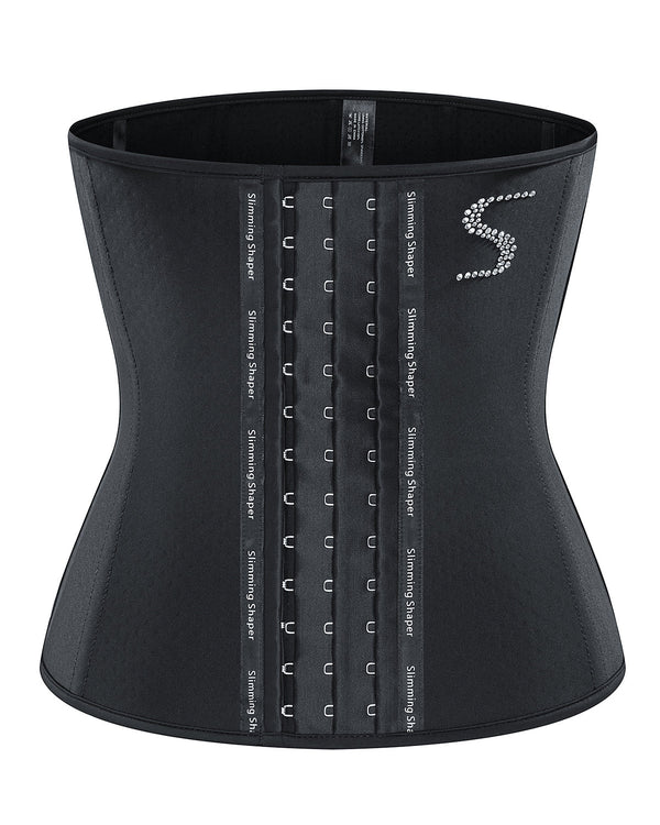 Latex buckle waist restraint girdle