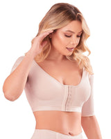 Women'S Post Surgical Surgery Bra Posture Corrector With Sleeves Brasier Post Operatorio