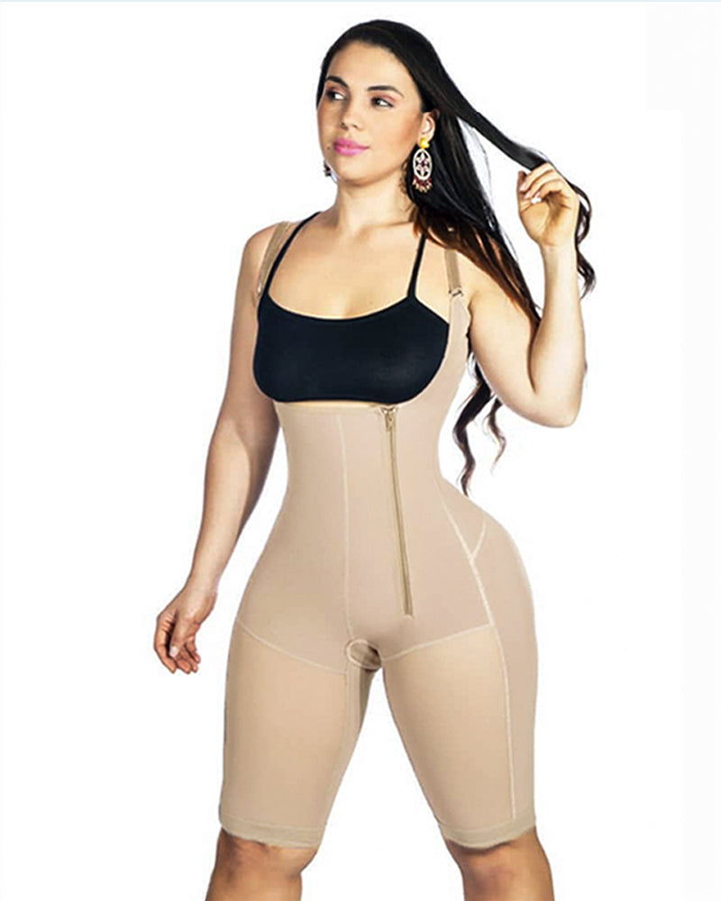 Postpartum Recovery Compression Garment Side Zipper Tummy Control Shapewear Slimming Fajas