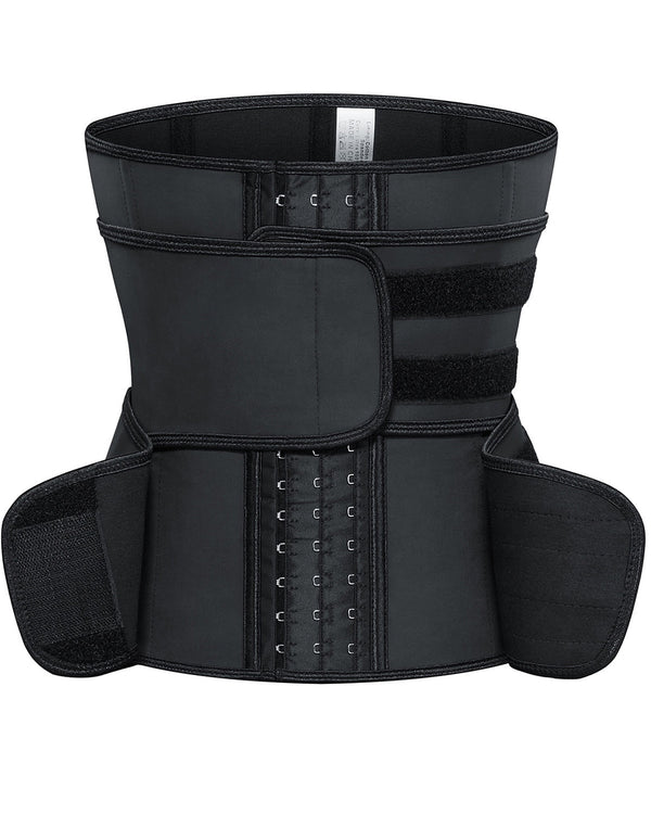 Corset Latex Buckle Waist Corset Belt LATEX Rubber Straps Corset