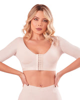 Women'S Post Surgical Surgery Bra Posture Corrector With Sleeves Brasier Post Operatorio