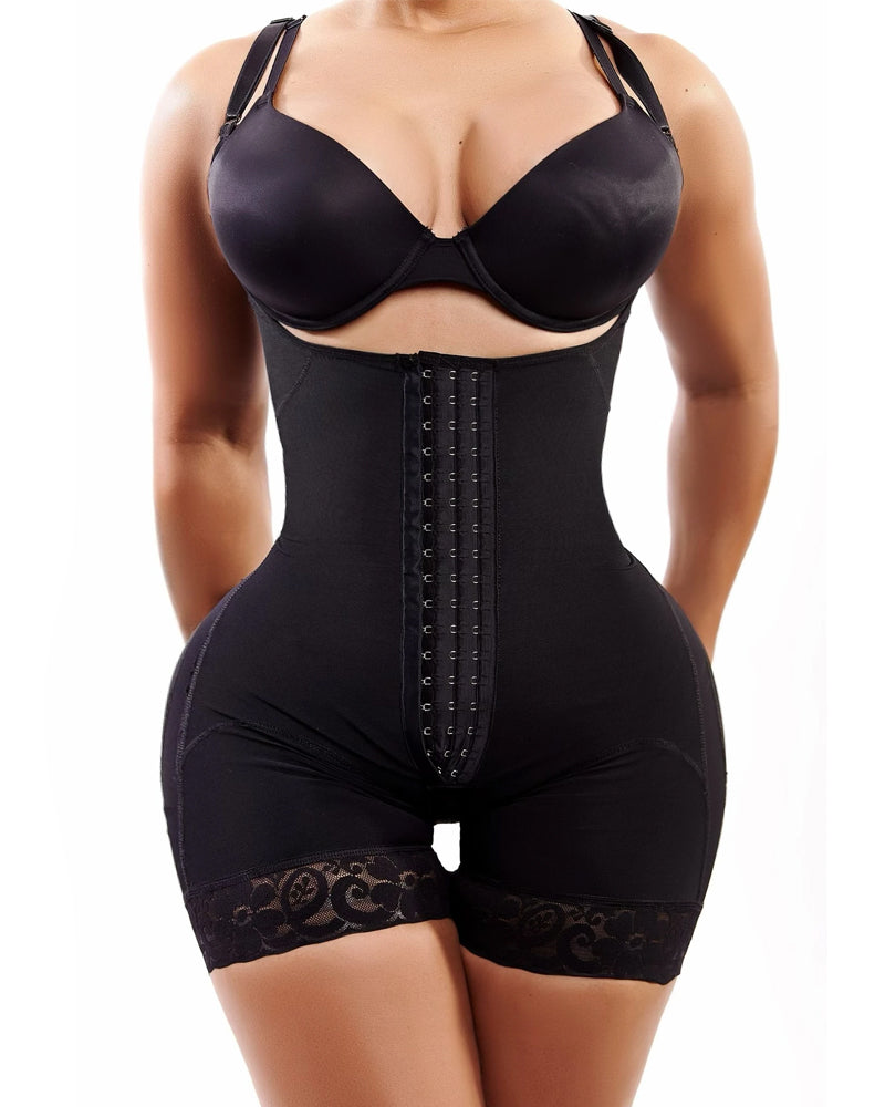 Classic Center Butt Lifter Effect Faja Women Slimming Fajas Lace Body Shaper