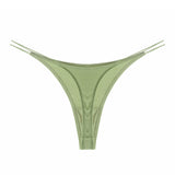 Female Breathable Double Strapes One-piece Thong