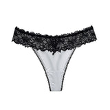 Female Mesh Solid Color Lace Underwears