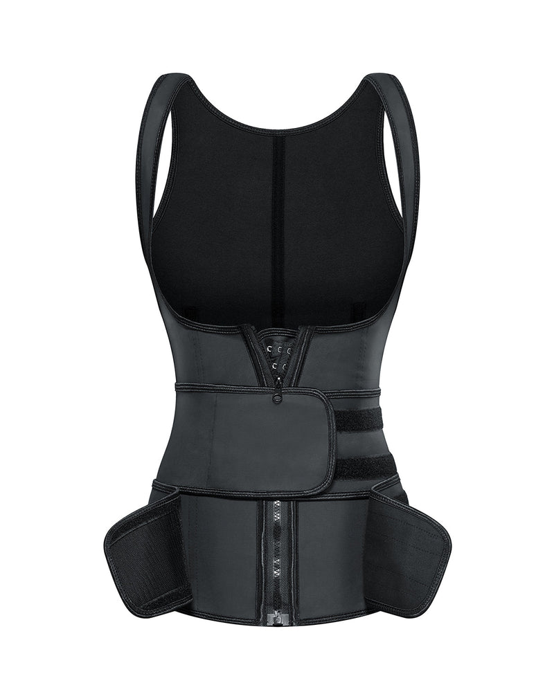 Corset Latex Buckle Waist Corset Belt LATEX Rubber Straps Corset