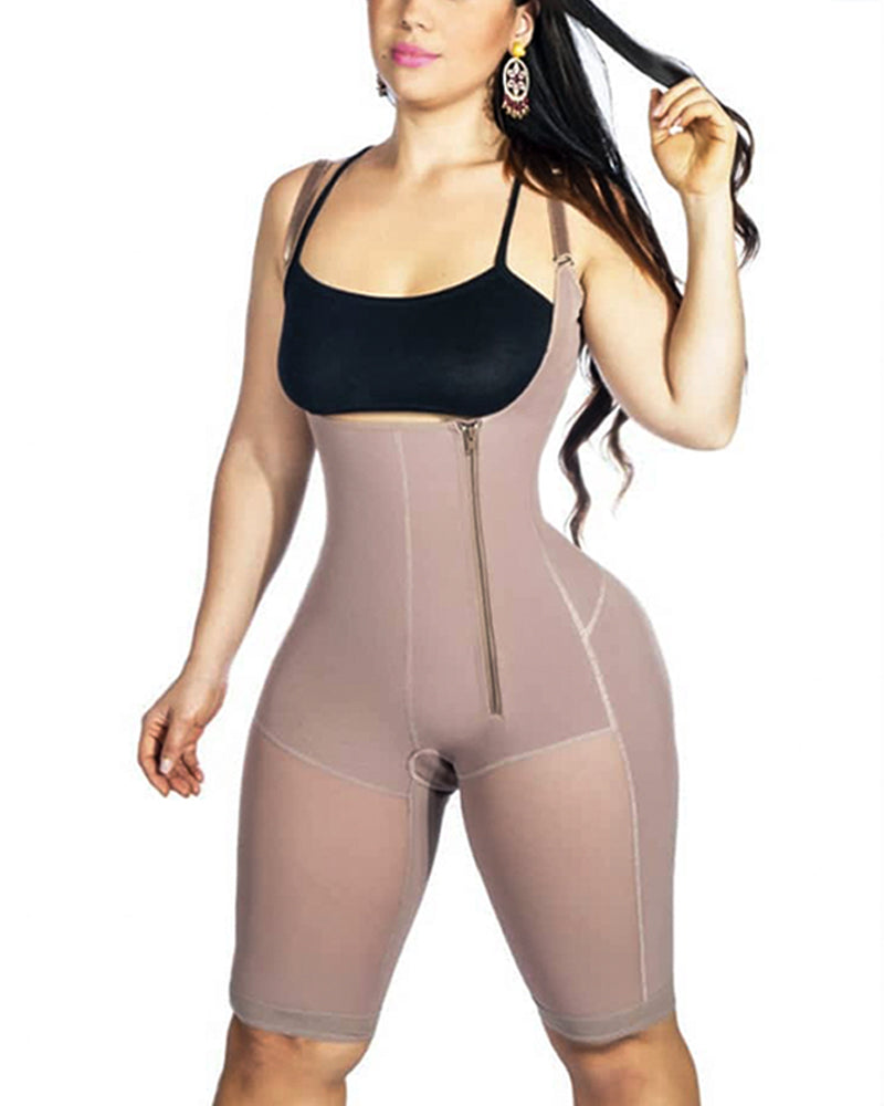 Postpartum Recovery Compression Garment Side Zipper Tummy Control Shapewear Slimming Fajas