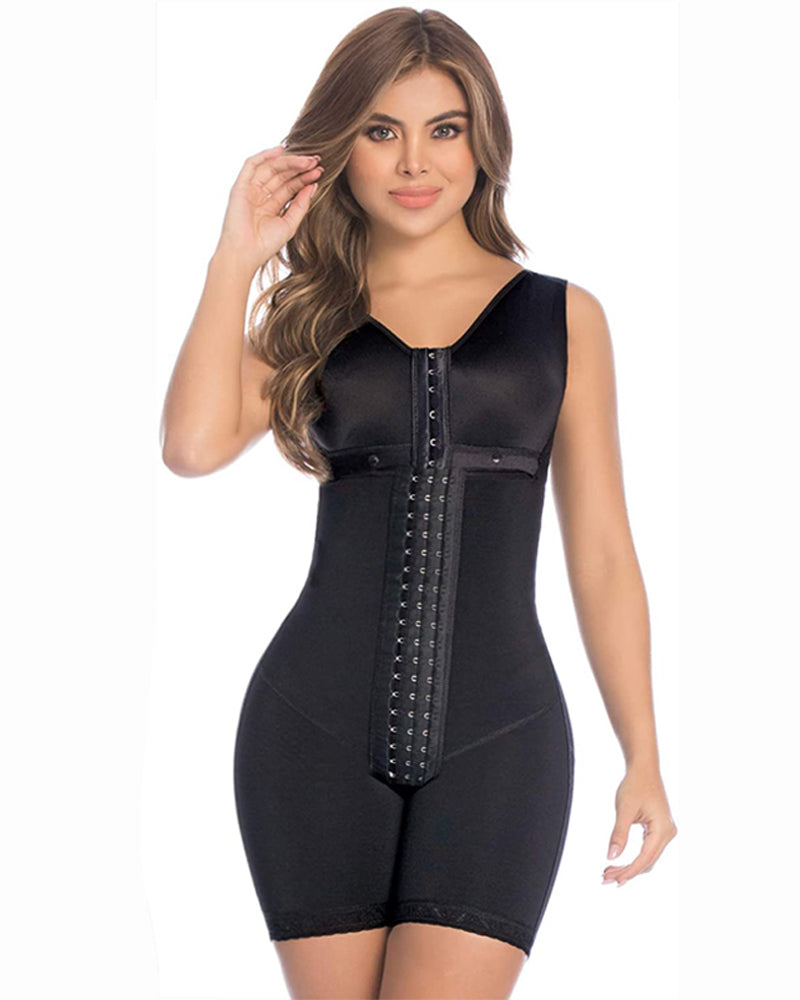 Women's Tummy Control Shapewear High Compression Faja Bodysuit Postpartum