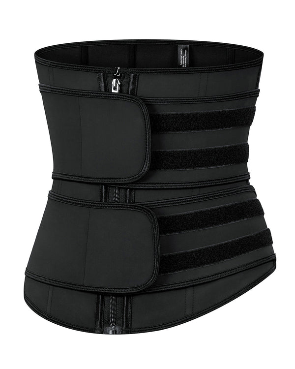 Corset Latex Buckle Waist Corset Belt LATEX Rubber Straps Corset