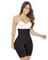 High Waist Tummy Control Adjustable Front Closure Shorts