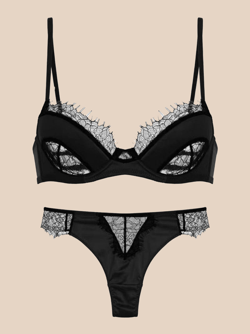 Zora Sheer Lace Lingerie Set