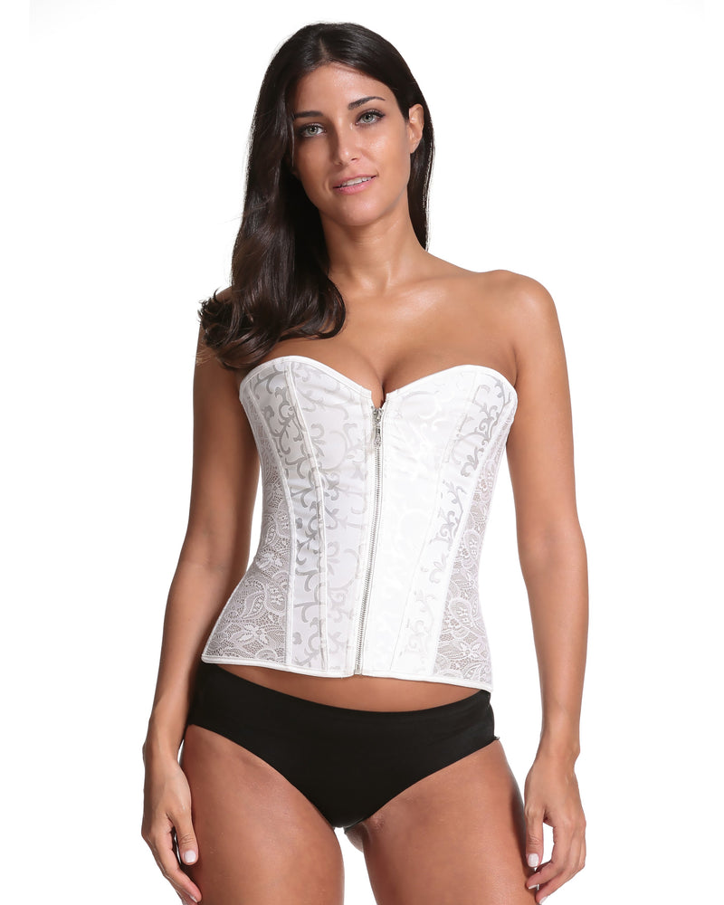 European And American Zipper Hip Sides Lace Court Shapewear