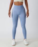 Seamless Knit Tight High Waist Breathable Sports Yoga Pants