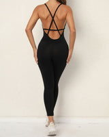 Backless Sports Jumpsuit