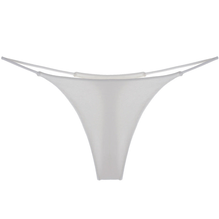 Female Solid Color T-back Thong