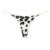 Female Leopard Print T-back Thong