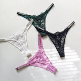 Female Lace Dazling Diamond Thong