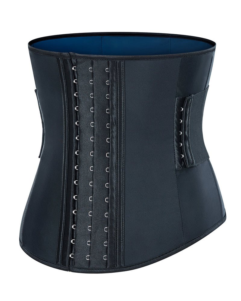 Corset Latex Buckle Waist Corset Belt LATEX Rubber Straps Corset