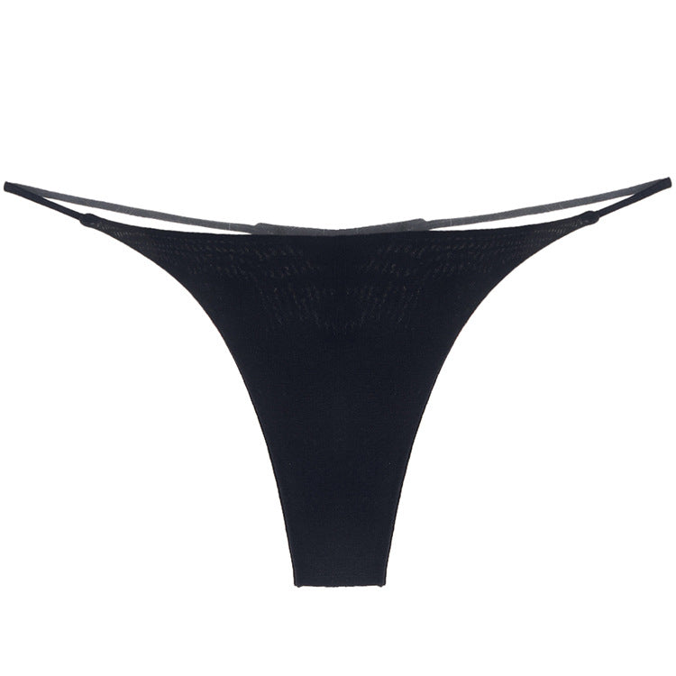 Female Solid Color T-back Thong