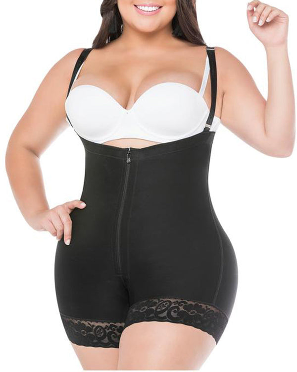 Shapewear Butt Lifter For Weight Loss Strapless Slimming Bodysuit Compression Garment Zipper Fajas