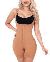 Women's BodyShaper Lace Butt Lifter HOOK AND EYE CLOSURE OPEN BUST Tummy Control Adjustable Wide Shoulder Strap Shapewear