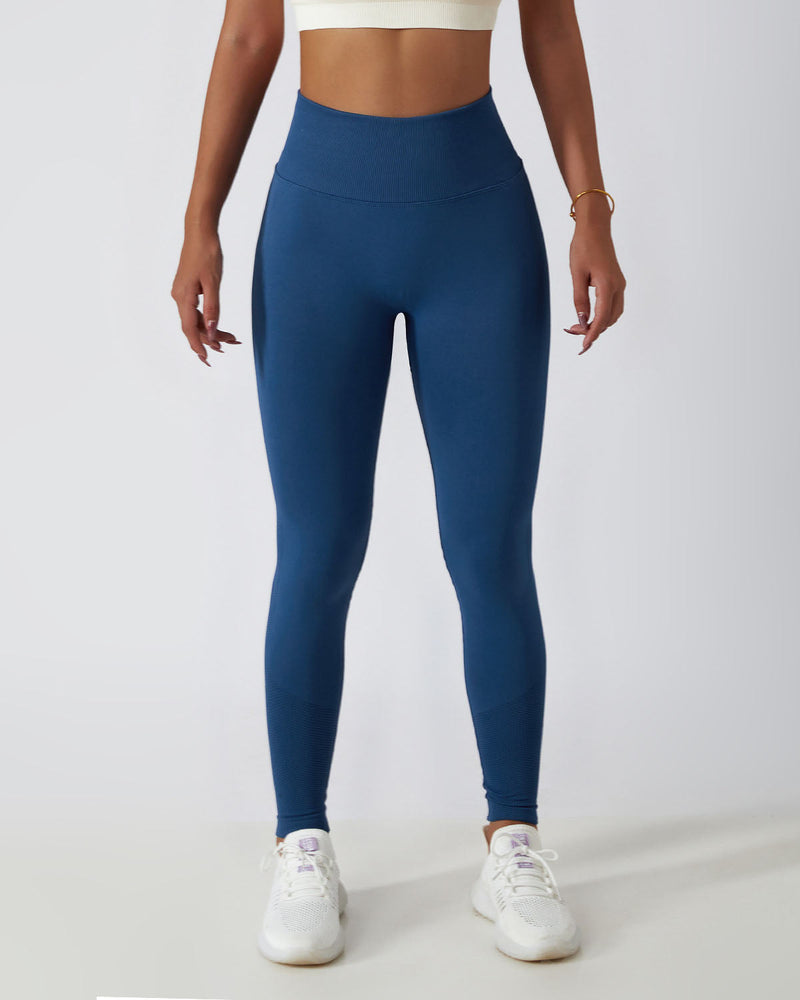 Seamless Knit Tight High Waist Breathable Sports Yoga Pants